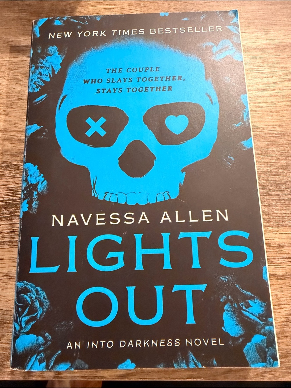 Lights Out by Navessa Allen - Blue & Black Paperback Novel